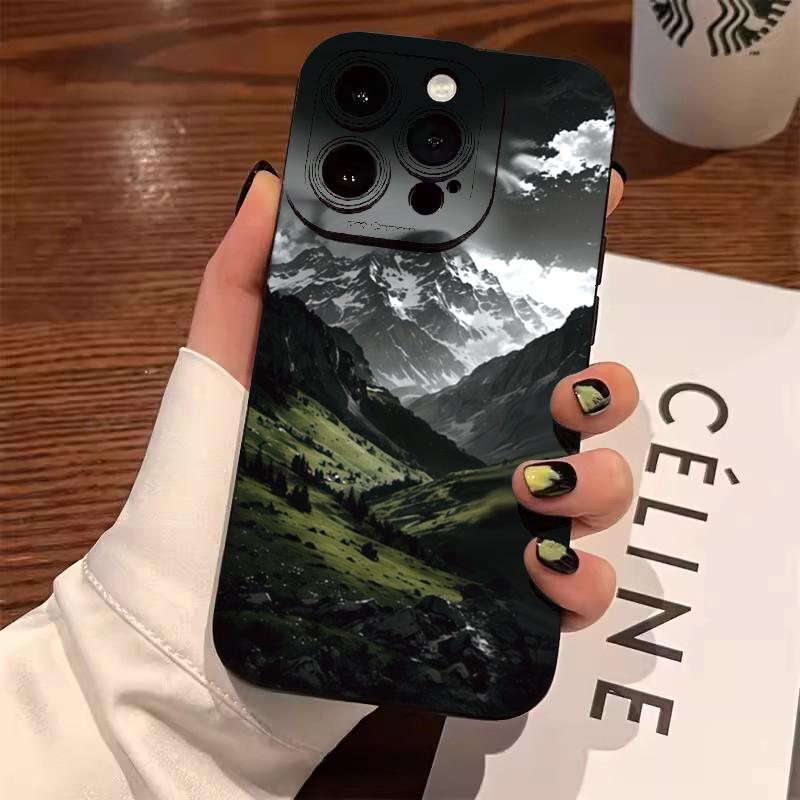 

Cowboy by Campfire Mountain Valley Night Art Phone Case for iPhone 17 16 15 14 13 12 11 Series Pro Max Plus iphone 12 ProMax