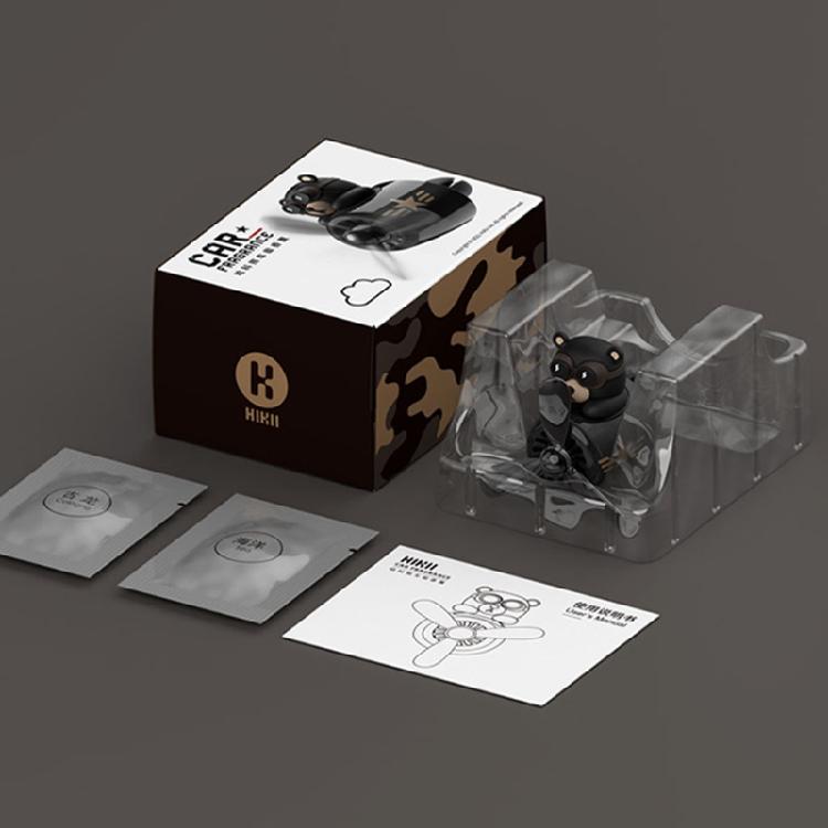 Automotive Air Outlet Flying Bear Piloting Freshener Holder Interior Trims