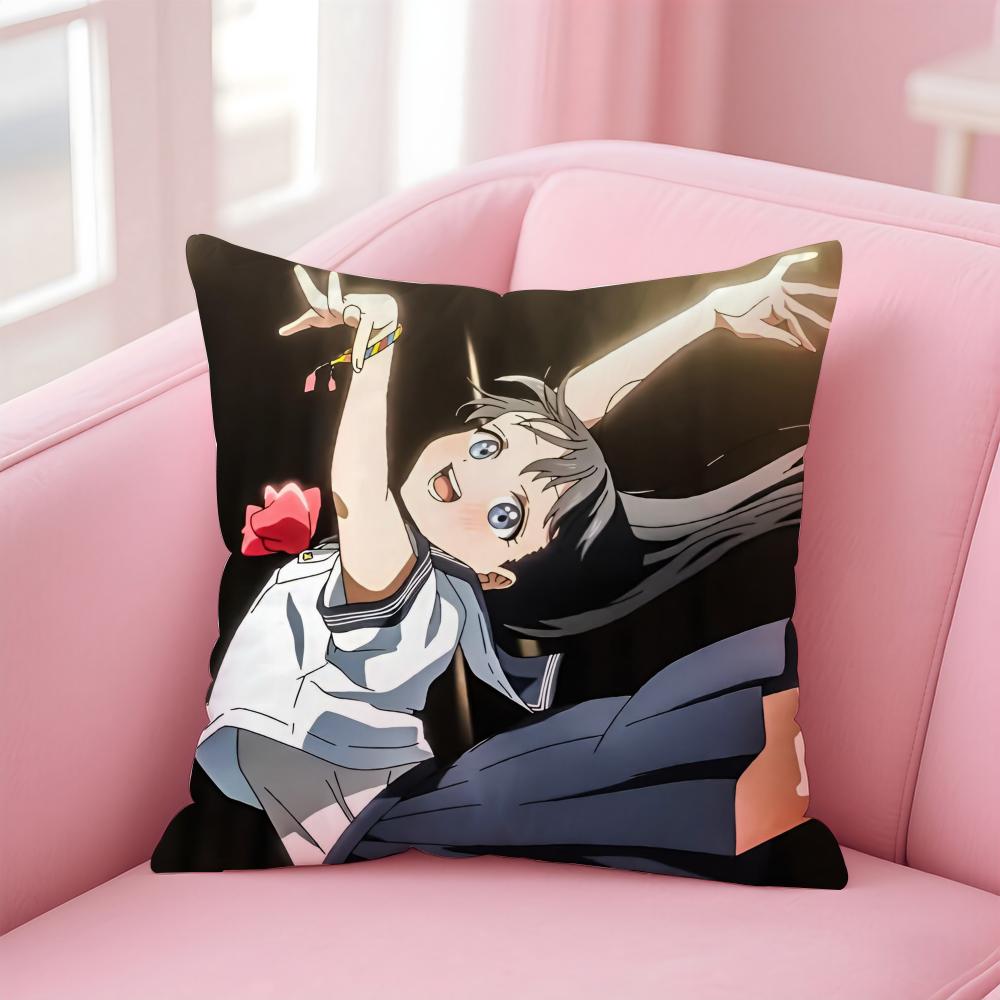 Anime Cartoon TTomorrows My GGirlG Cushion Cover Pillow Case Soft Skin Friendly Fabric  Concealed Zipper