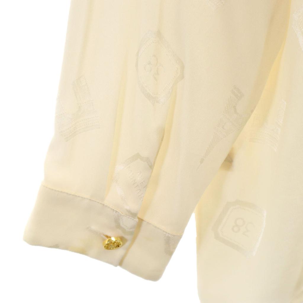 Celine 80s 90s Made In France Old Overall Handle Long Sleeve Silk Shirt Women Used