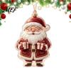 Christmas Tree Hanging Decorations 2D Flat Acrylic Ornaments, Decorative Holiday Festive Home Decor for with Lanyard Party And Seasonal Celebration