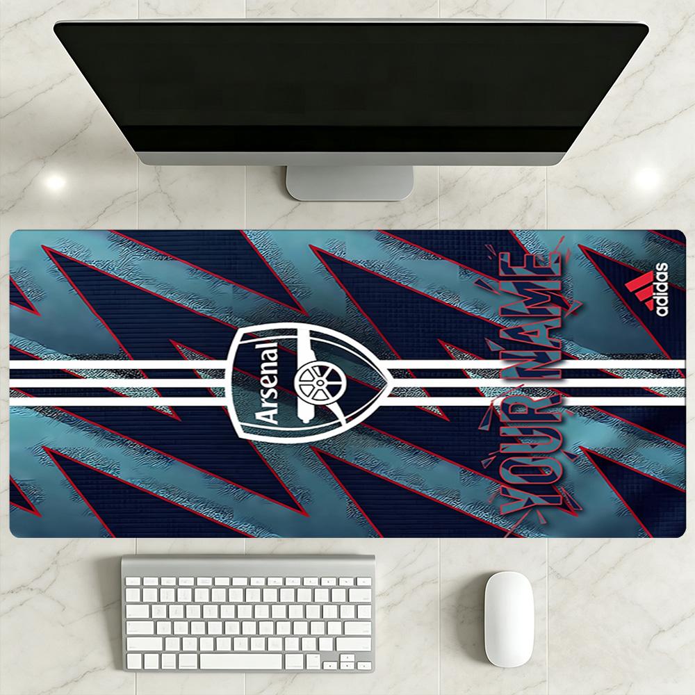 Arsenal F.c. Personalized Name Mouse Pad Gamer Mousepad Computer Desk Keyboard Mat Non-Slip Rubber Base Perfect for Office Desktop Supplies School Hom