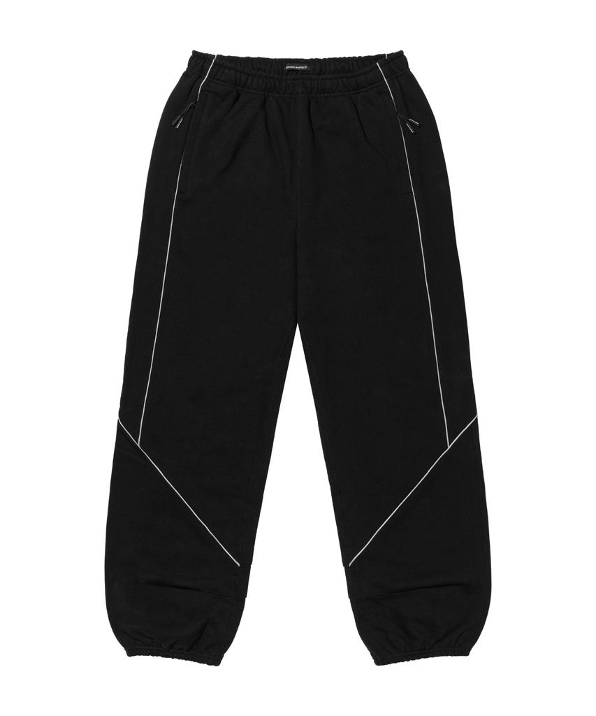 Loghideumatin Lm Blocking Reflective Piping Sweat Pants (Black)