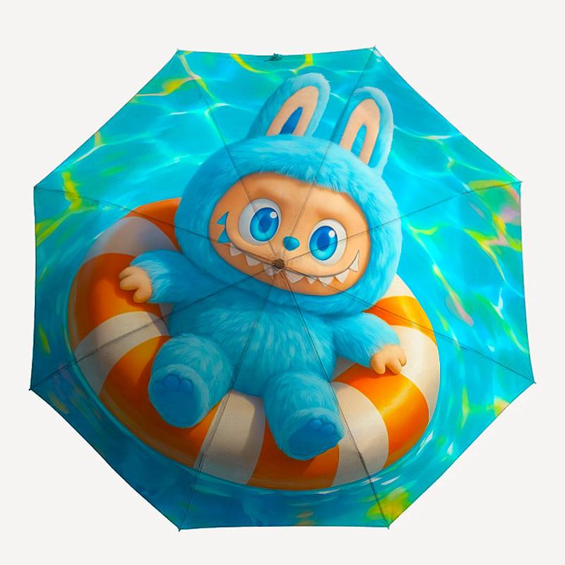 

1pc Labubu Automatic Opening/closing umbrella, Compact Travel Umbrella - - Festive Accessory, Sturdy Ribs y250807074
