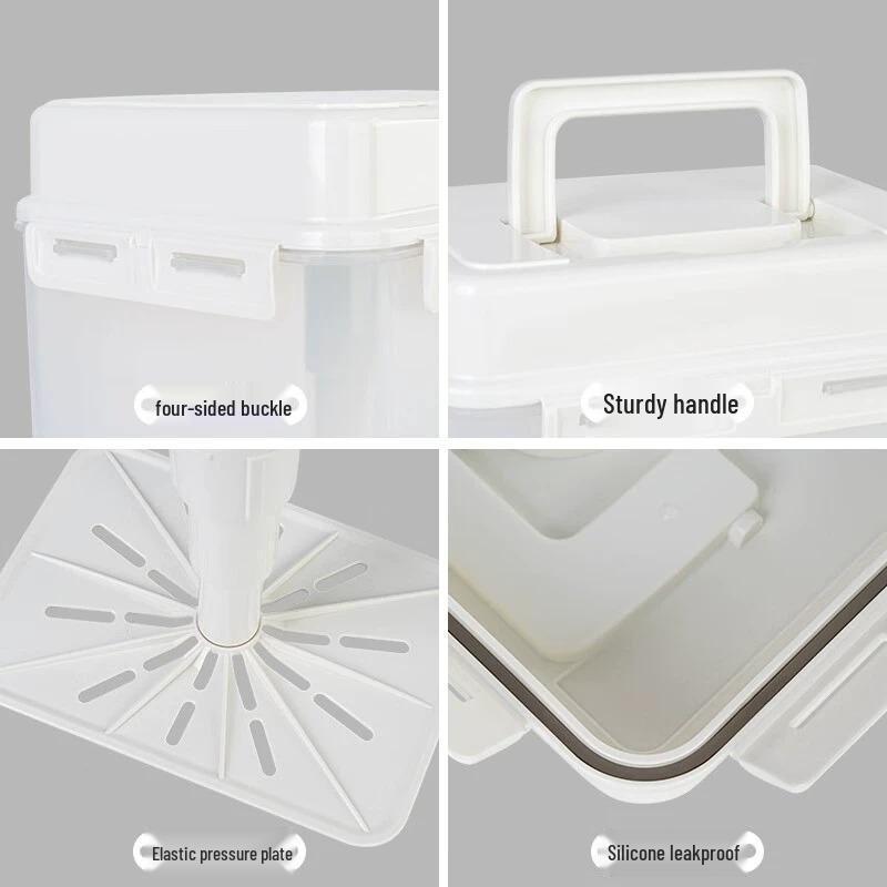 Large Food-Grade Plastic Kimchi & Sauerkraut Pickling Jar with Seal