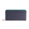 Style On Bag LIZDAYS Long Genuine Round Zipper Moss Wallet, Anti-Skimming, Leather, Women's, (Navy Green) [Used]