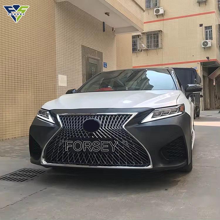 Camry 2022 Lexus Style Front Bumper Grille & Fog Light Frame Upgrade