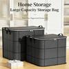Bedroom Storage Bag Soft Fabric Closet Case for Bedding and Sweaters with Dust Cover and Full Opening Access Indoors