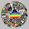 50 Cartoon-Style Colorful DIY Stickers for Laptops, Suitcases, Scooters, and More - 50 Pack