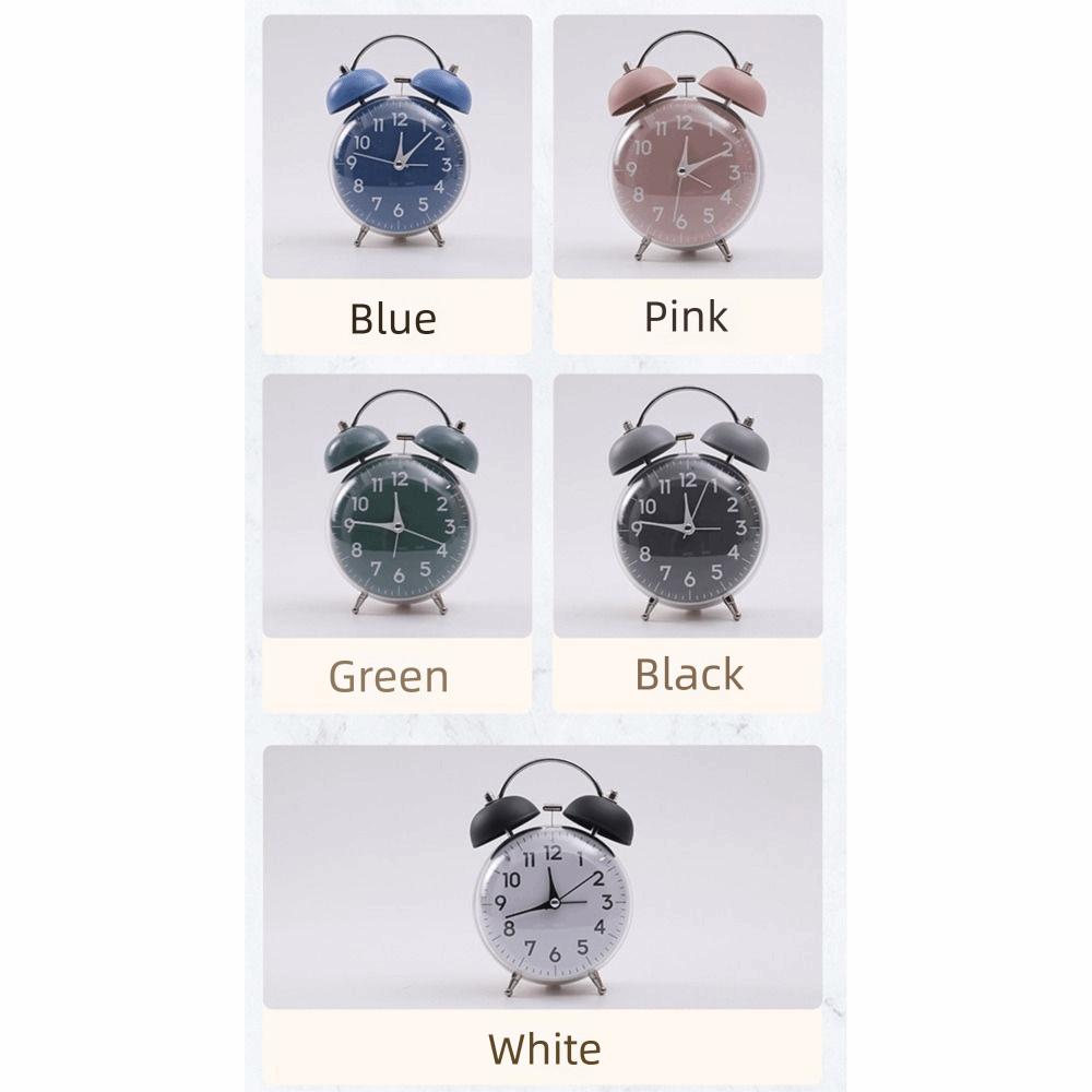4 Inch Size Desk Alarm Clock Loud Alarm Mechanical Clock Bedside Wake-up Clock Morning Routine