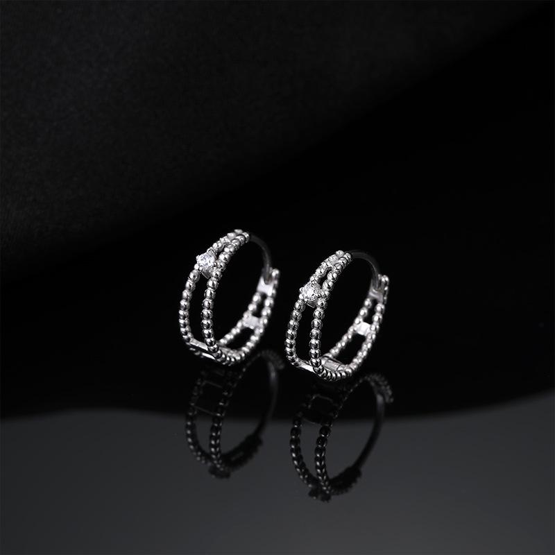 

Banyan Tree S925 Silver Retro Double Hollow Women s Luxury Hoop Earrings 925 Silver