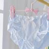 Cute High School Student Preppy Panties with Elegant Girly Underwear [EasyTalk] Bowknot, Lace, Style, Seamless, Skin-Friendly Panties, Fluffy,