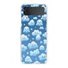 Phone Cover For Samsung Galaxy Z Flip 6 5 4 Case Transparent For Samsung Z Flip 3 Hard PC Foldable Shell Cute Cloud Capas Bags