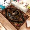 Golden Dragon Vintage Floral Frame Print Carpet,Bedside Bedroom,Studio,Sofa Living Room Mat,Welcome Rug,Washable rug,Surprise