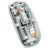 Clear Transparent Compatible with Android Smooth Gaming Mouse, Wireless, Bluetooth, Type-C, Rechargeable, LED, USB, Quiet, Stylish, Cute, PCs,