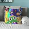 Funny Cartoon Keroro Gunsou Frog Pillow Case Sofa Living Room Bedroom Headboard Backrest Cushion Square Cushion Nap Time
