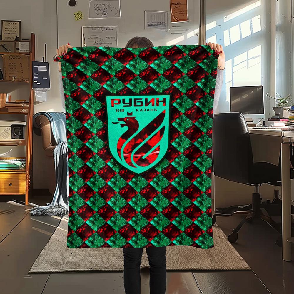 1Pc FC Rubin Kazán Print Flannel Blanket High Quality Warm Comfortable Cover for All Seasons Perfect for Gifts Home Decor