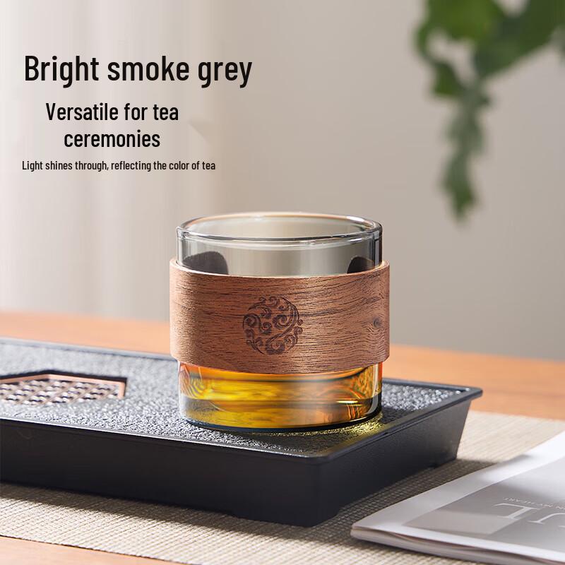 6-Piece Heat-Resistant Borosilicate Glass Teacup Set