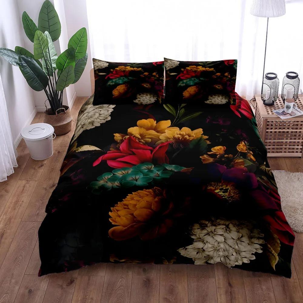 2025 Exotische Garten Bettwäsche Set King Queen Twin Einzelgröße Bettbezug Kissenbezüge Bettwäsche Set