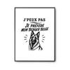 Poster I Can't I Prefer My Belgian Shepherd I Can't Minimalist | Photo Paper Poster 310 G Pearlescent Finish Size A4