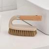 Wooden Cleaning Brush Multifunctional Log Color Shoe Washing Laundry Cleaning Brush Bathroom Floor Decontamination Brush.