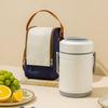 JD Sourcing 3-Layer 2L Insulated Stainless Steel Lunch Box with Carry Bag