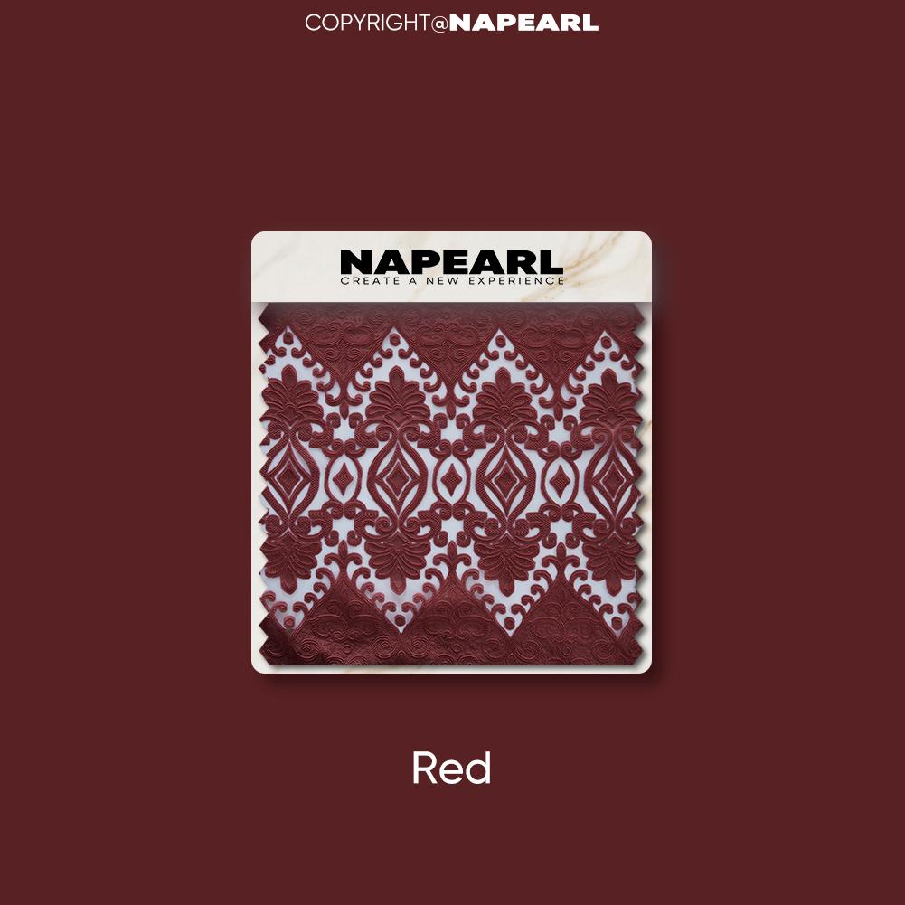 

1 шт. NAPEARL10-30% затемняющая европейская жаккардовая полупрозрачная прозрачная занавеска для гостиной, спальни, домашнего декора W100cm x L200cm красный