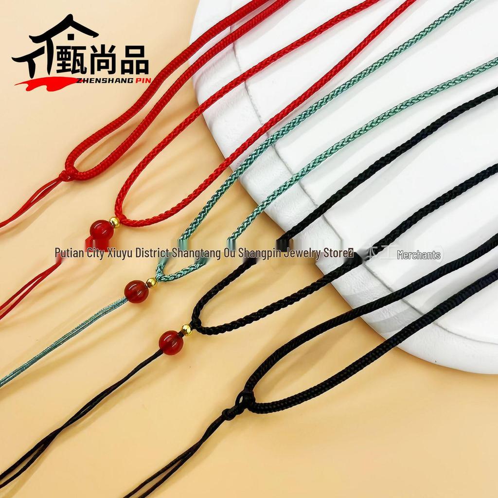 Handmade Adjustable Pendant Rope for Men & Women - Simple Woven Jewelry Lanyard