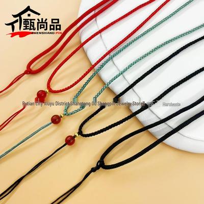Handmade Adjustable Pendant Rope for Men & Women - Simple Woven Jewelry Lanyard