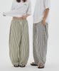 URBANAGE [2Pack] Balloon Fit Curved Stripe Pintuck Elastic Pants_3Color (Type A)