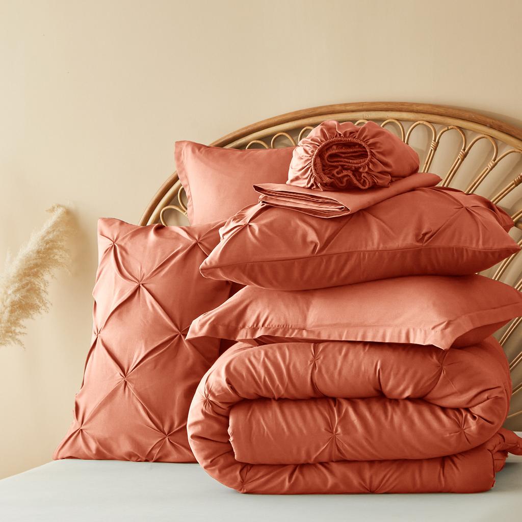 5-Pc/7-Pcs Comforter Set -  Queen Bed In A Bag With Comforters, Sheets, Pillowcases Queen King Full Twin