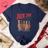 2026 Horse Christmas Shirt Trendy Deck The Stalls Pure Cotton Holiday Tshirt New Arrival Breathable Tee Fun Unisex Crewneck Tops