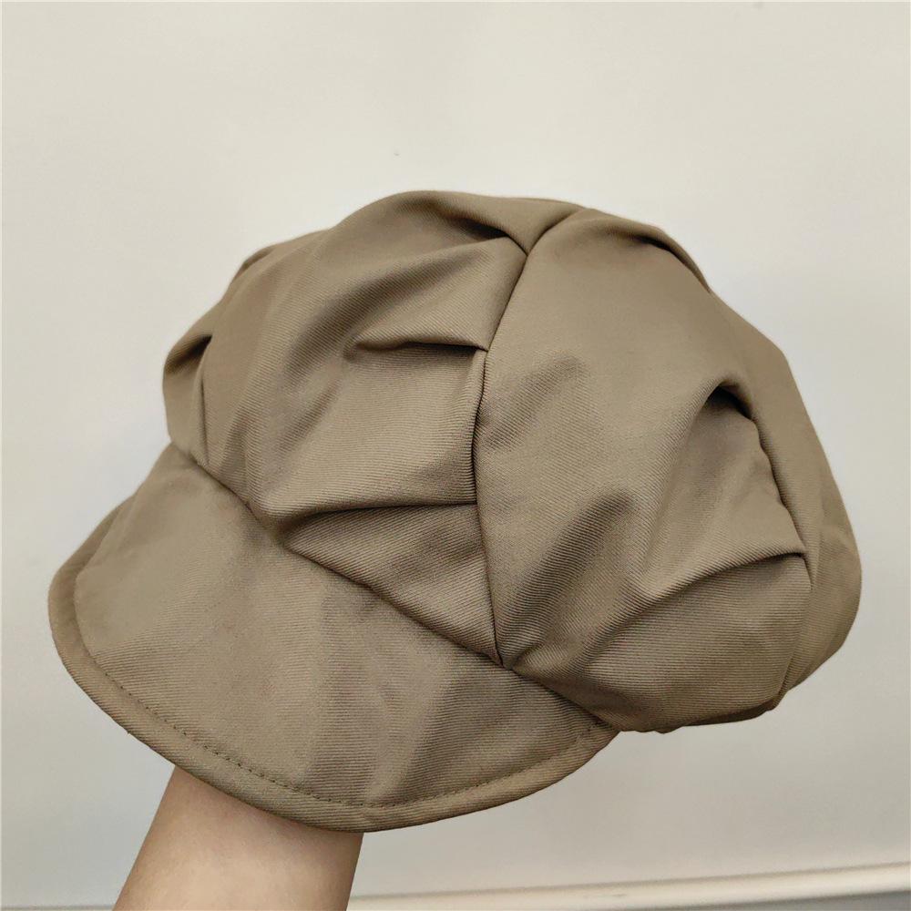 New Japanese Cotton Cloud Hat Casual Fashion Art Painter Hat Newsboy Hat Temperament Personality Short Eave Cap Ins Tide