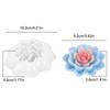 3D Lotusförmige Kerze Silikonform Lotus Kuchen Schokolade Silikonform Blume Pfingstrose Kerzenform Kleber Gips Handwerksform