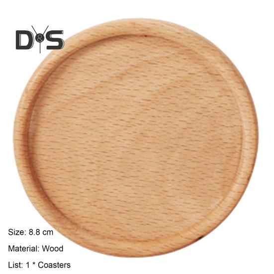 Cup Coaster Non Slip Versatile Wooden Beverage Drinking Coffee Coaster Kitchen Supply