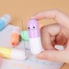 Cute Pill Shape Mini Highlighter Marker Drawing Colorful Pen School Office Student Stationery 6Pcs Set