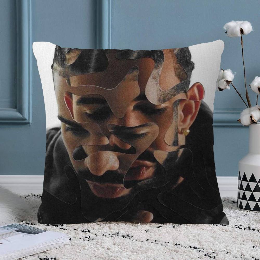Singer DDrake For Hip Hop Pillow Cover for Bedroom Room and Living Room Sofa Decorative Cushion Cover
