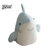 Decorative Nursery Stopper Plush Shark Door Stopper  Non-slip Weighted Interior Stop  Anti-collision Home Office Floor Fabric Doorstop