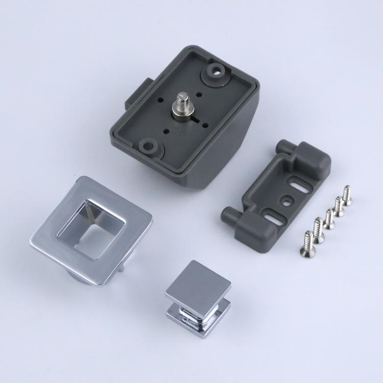 Zinc Alloy Wall Cabinet RV Handle with Hidden Button Lock