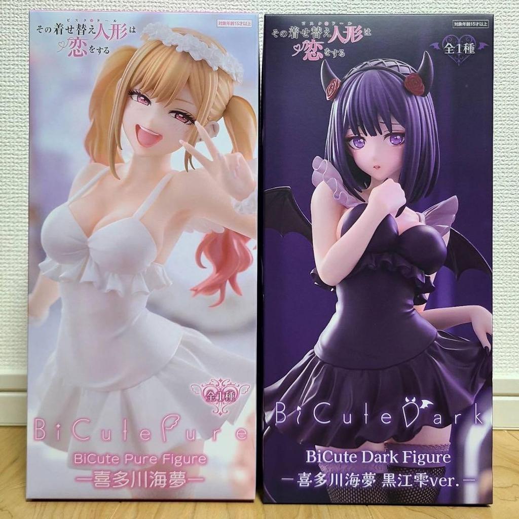 My Dress-Up Darling BiCute Pure Dark Figure Set Kitagawa Marin Kuroe Shizuku