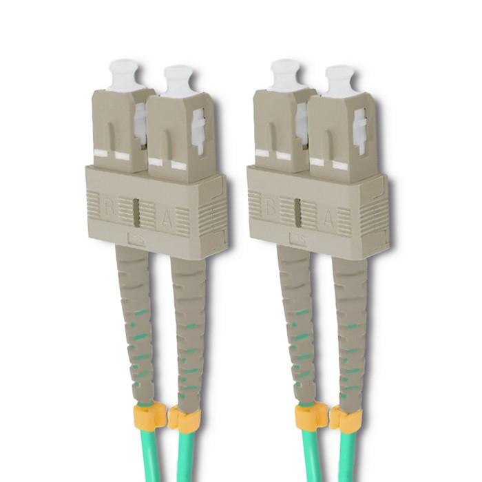 Qoltec Patchcord światłowodowy SC/UPC - SC/UPC | Multimode | 50/125 | OM4 | Duplex | 1m