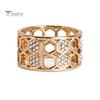 Lightweight Metal Scarf Ring Honeycomb Silk Ring, Hollow-out Bandana Slide Rhinestone Holder for Women Neckerchiefs Shawls Shirts Electroplated