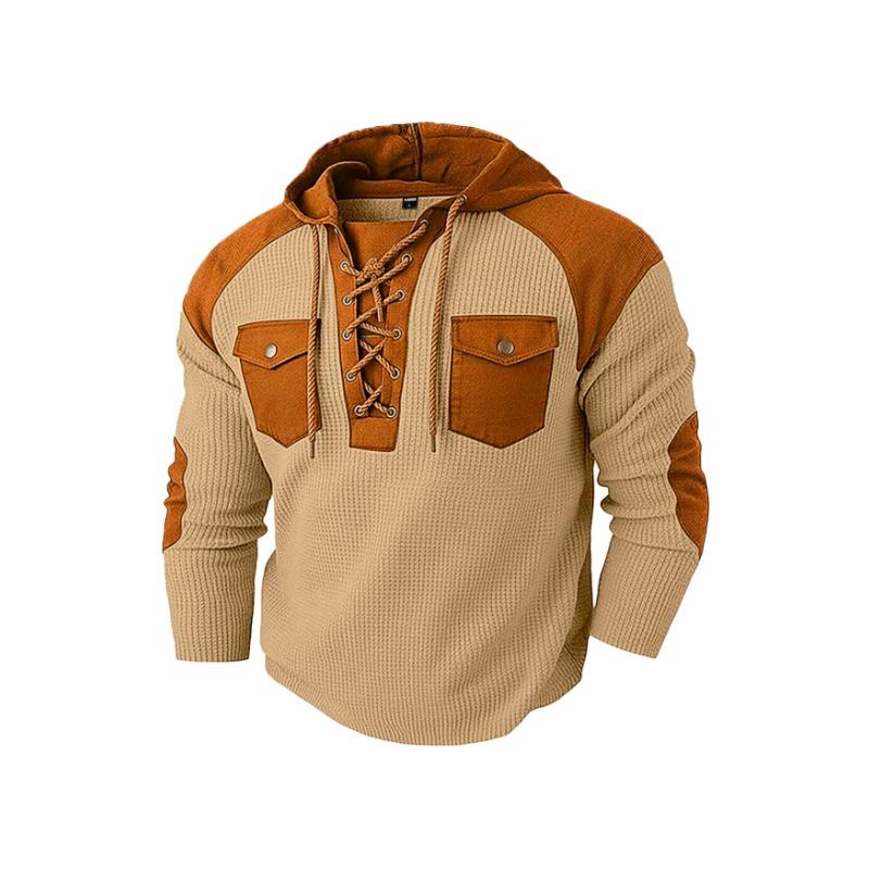 Men S Casual Hooded Pullover Long Sleeve Sweatshirt Autumn Winter