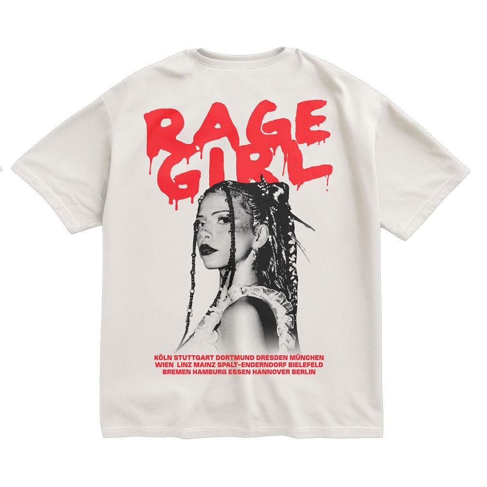 Sängerin Nina Chuba Arena Tour 2026 Grafik T-Shirt Herren Damen Hip Hop Baumwoll-T-Shirts Mode Übergroße Kurzarm-T-Shirts S white