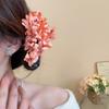 Cloth Hanfu Hair Clip Acrylic Ponytail Holder Exquisite Flower Hairpin  Party