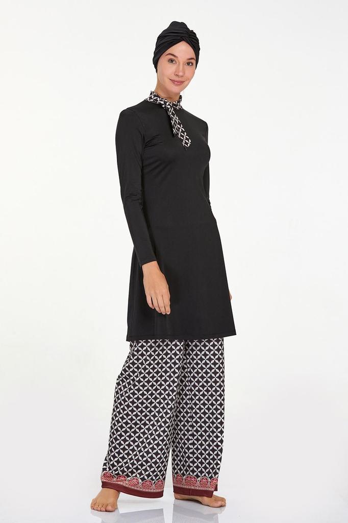 Womens Muslim Modest Islamic Full Cover Burkini Beach Swimming Costume Swimwear Hijab Beachwear Swimsuit 