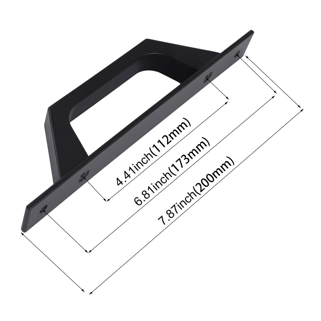 1pc Barn Door Handles Sliding Door Pulls Aluminum Alloy Balcony Gate Window Cabinet Handles Closet Furniture Hardware Black