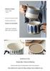 Nordic Style Hand-Painted Ceramic Mug Set - Heat Resistant, Perfect for Office or Festival Gifts.