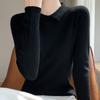 Navava Men Simple Daily Long Sleeve Collar KniT T shirT Nk2315