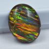 Lab-Created Opal Loose Gemstone 9.60 Ct Multi-Color Oval Cut Boulder October Birthday Birthstone